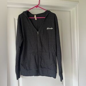 The College of Wooster zip hoodie